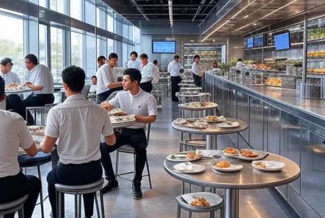 Pratos servidos na cozinha industrial Cozinha nas Empresas em Araucária